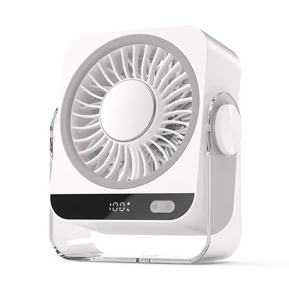 Rechargeable Portable Desk Fan With Adjustable Airflow