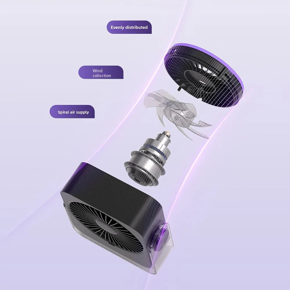 Rechargeable Portable Desk Fan With Adjustable Airflow