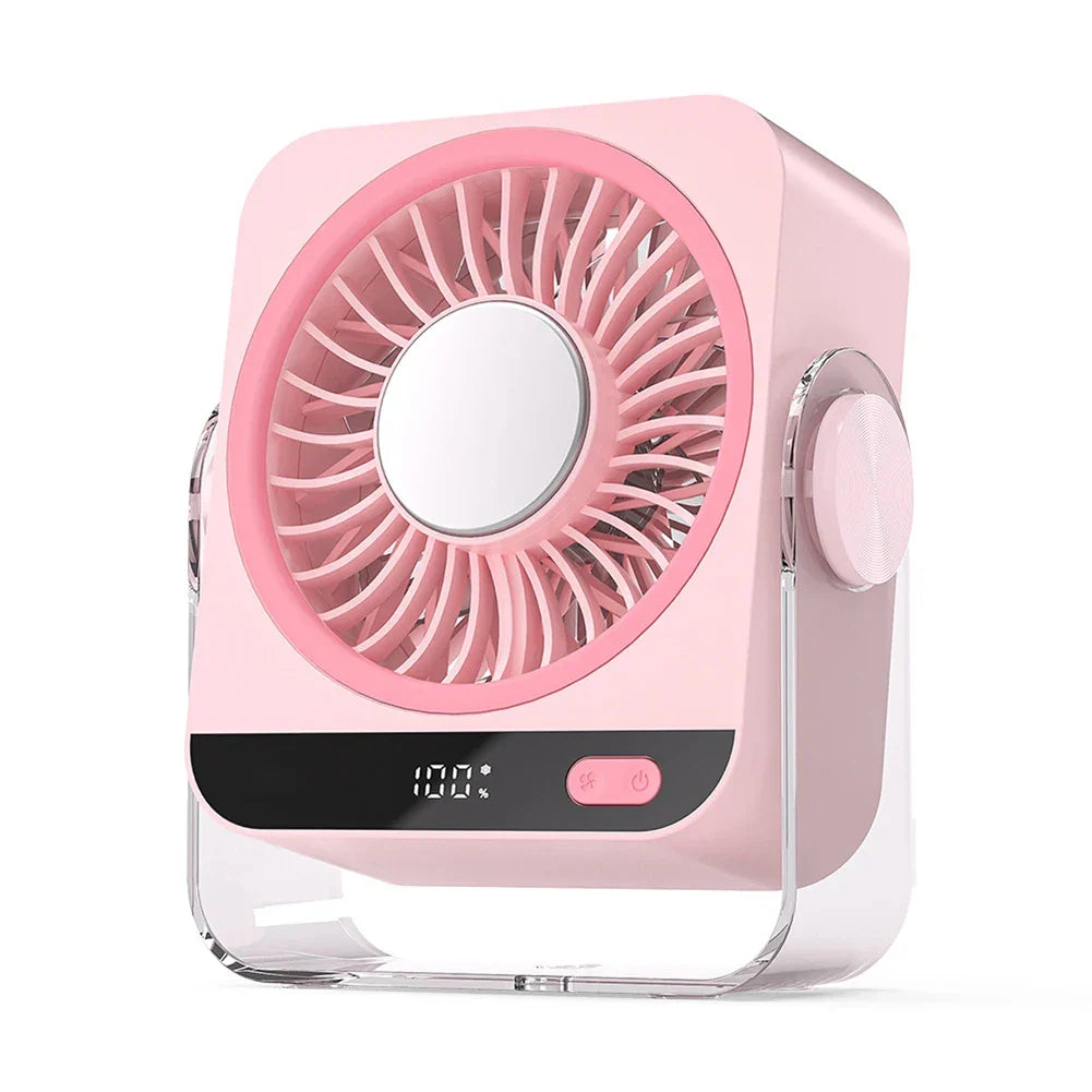 Rechargeable Portable Desk Fan With Adjustable Airflow