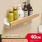 Wall Mounted Floating Shelves with Wooden Front Rail and Metal Bracket - Image 12