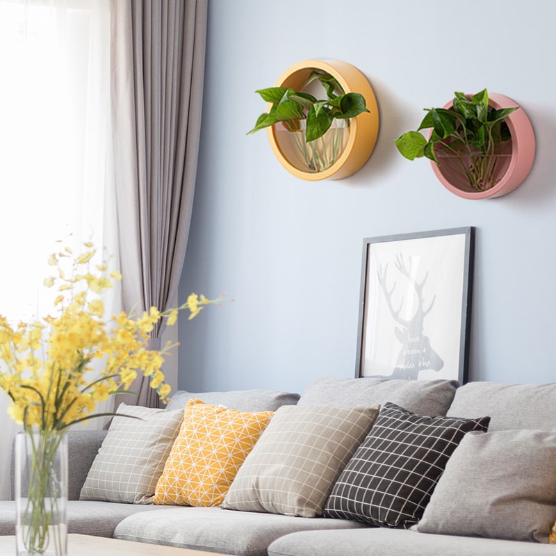 Wall Mounted Planter with Hanging and Succulent Plant Holder Pots - Image 13