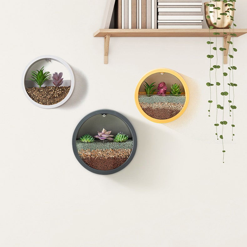 Wall Mounted Planter with Hanging and Succulent Plant Holder Pots - Image 15