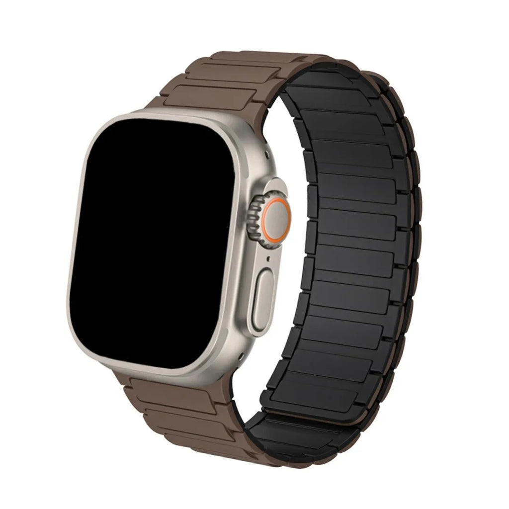 Watch Magnetic Silicone Band with Ribbed Texture and Adjustable Closure - Image 13