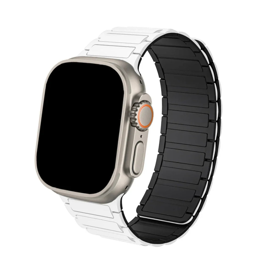 Watch Magnetic Silicone Band with Ribbed Texture and Adjustable Closure - Image 15