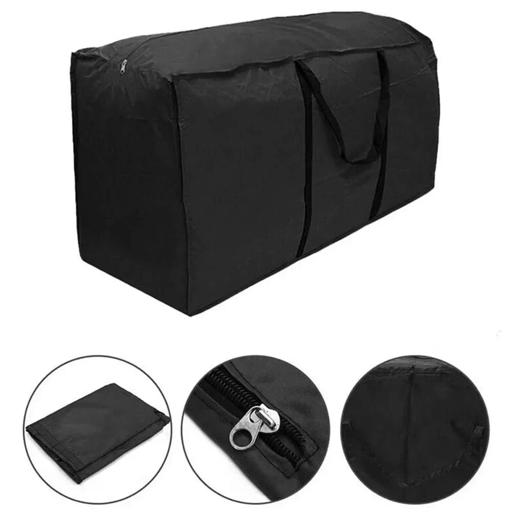 Waterproof Cushion Storage Bag with Handles and Zipper for Outdoor Patio Furniture - Image 6