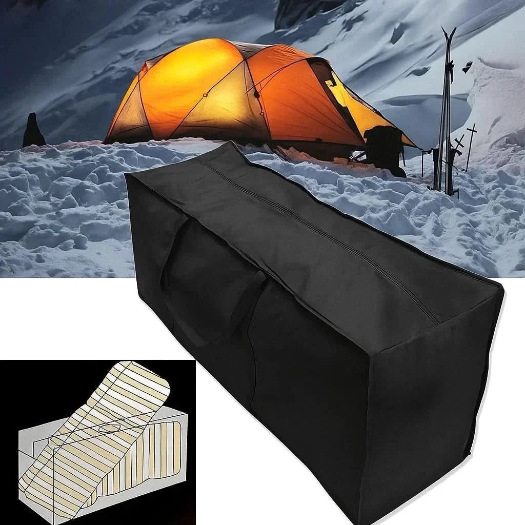 Waterproof Cushion Storage Bag with Handles and Zipper for Outdoor Patio Furniture - Image 9