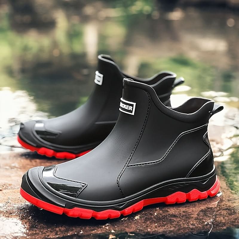Waterproof Rain Boots with Slip-Resistant Tread and Ankle Support - Image 1