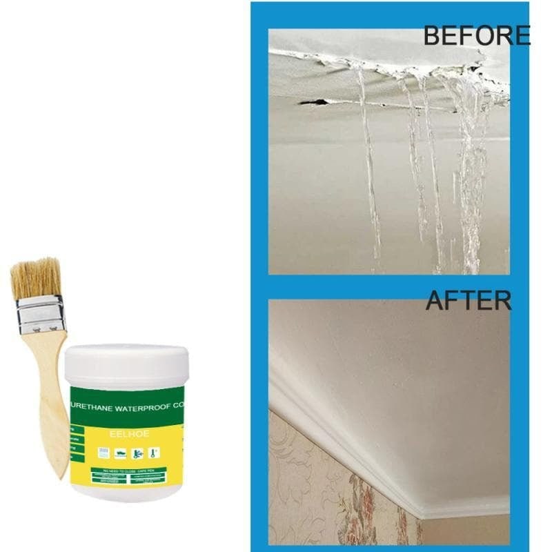 Waterproof Sealant for Concrete Coating Wood Clear Liquid Brush Kit Crack - Image 1
