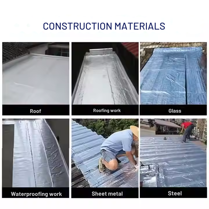 Waterproof Tape Butyl Strong Adhesive Rubber Sealant Aluminum Foil Backing Repair - Image 5