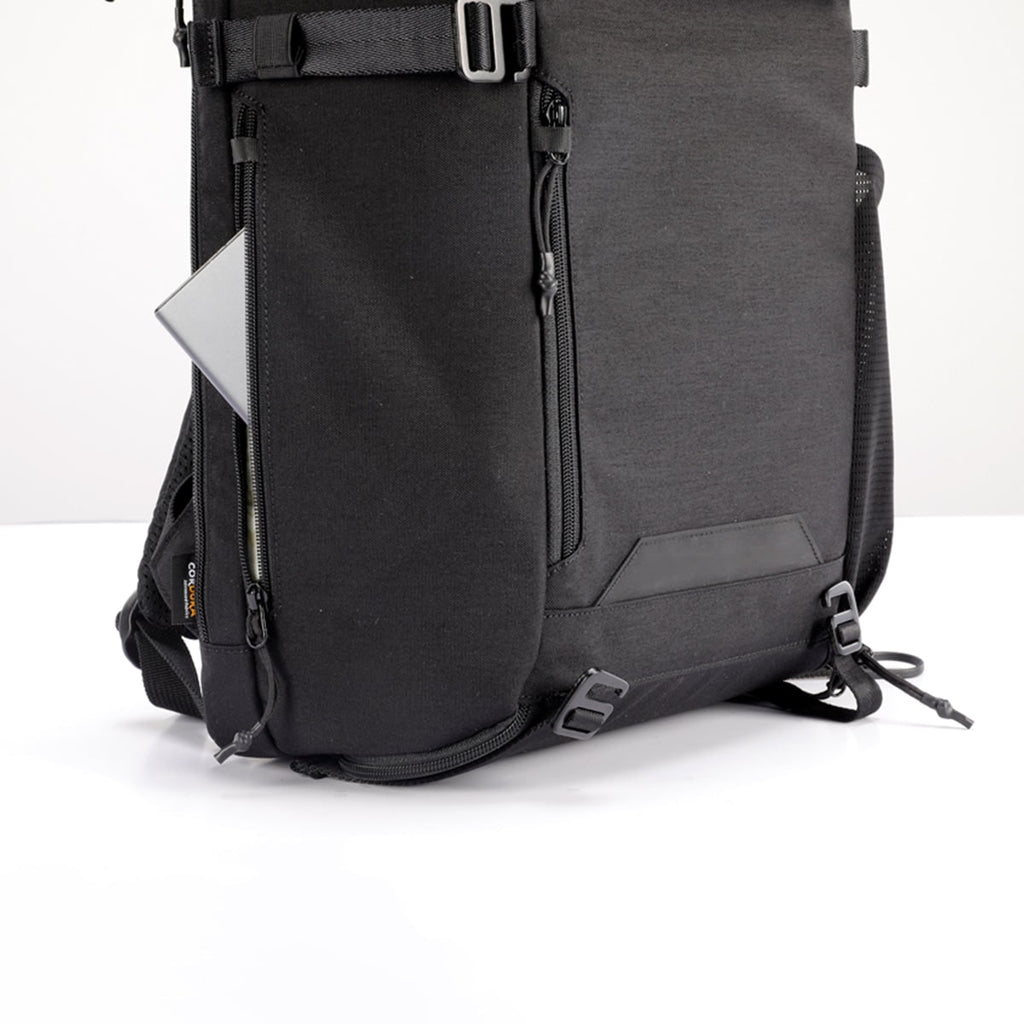 Waterproof Travel Laptop Carry-On Backpack Black Mesh Shoe Compartment Padded Straps - Image 5