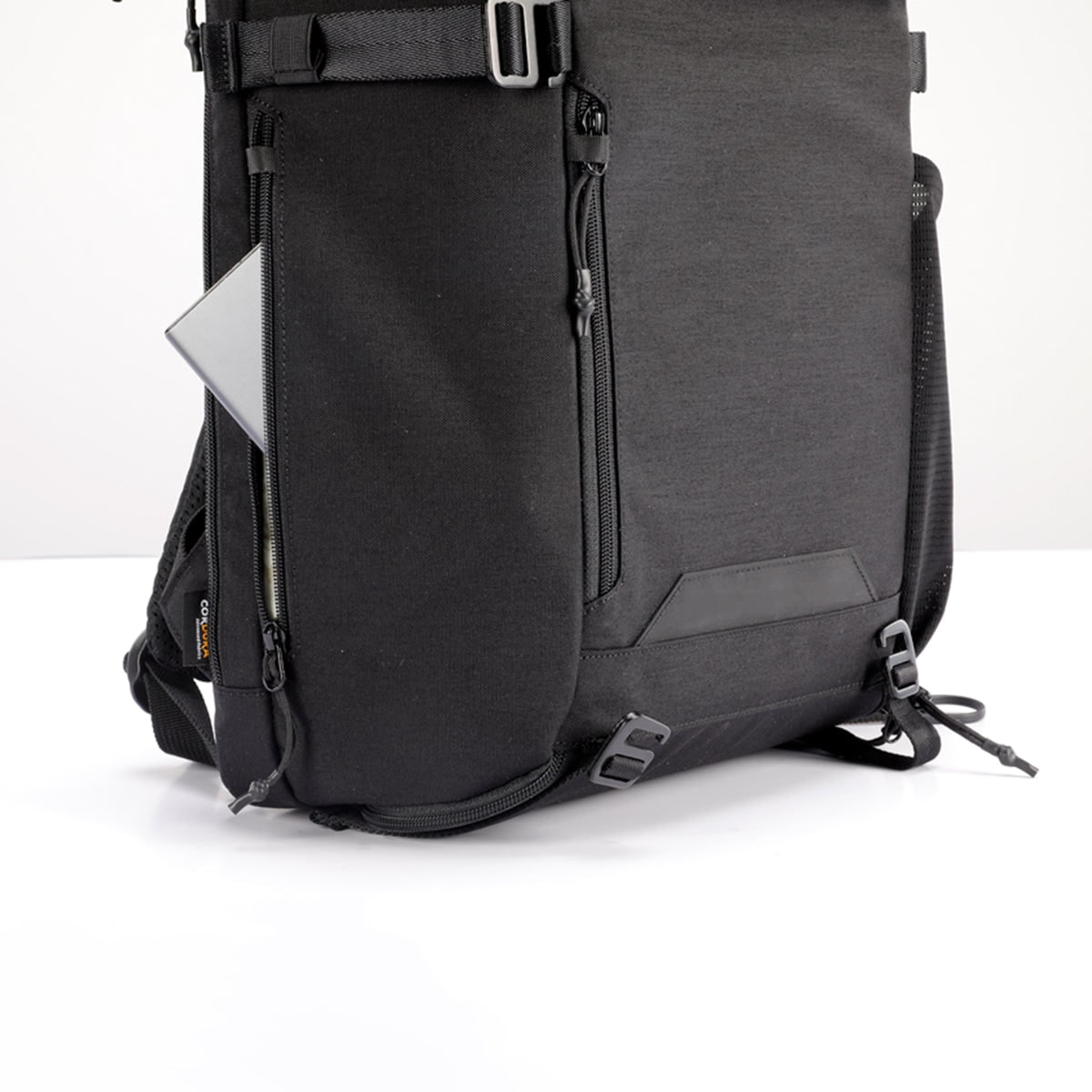 Waterproof Travel Laptop Carry-On Backpack Black Mesh Shoe Compartment Padded Straps - Image 5