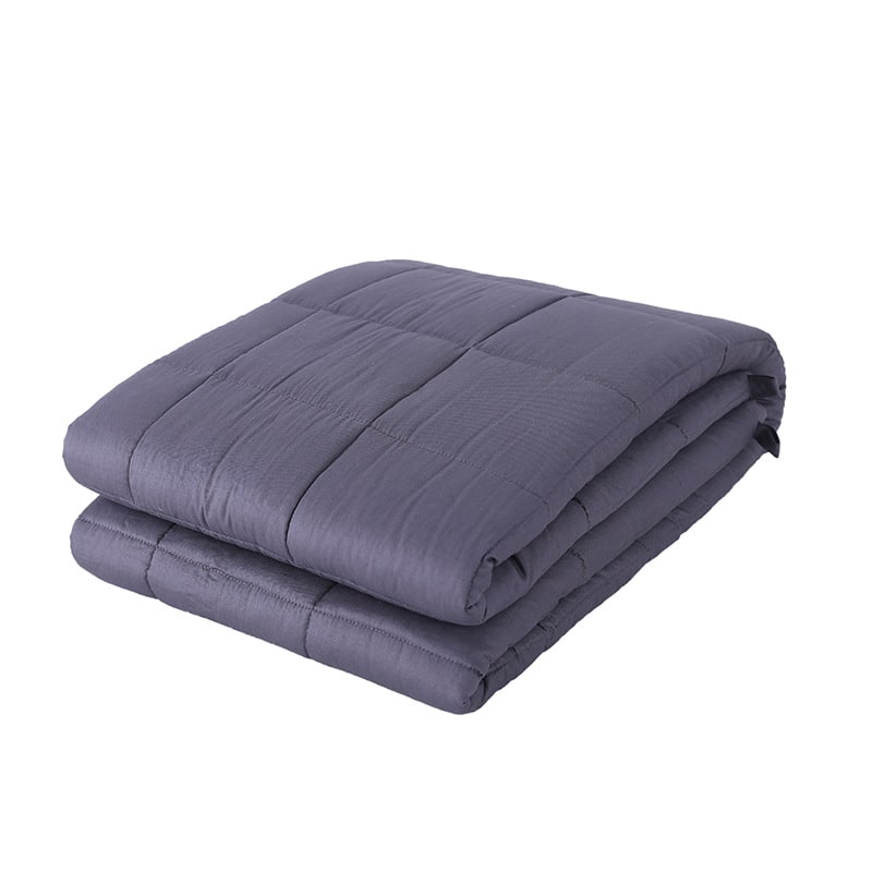 Weighted Heavy Blanket with Cotton Quilted Square Pockets - Image 5