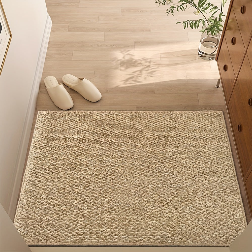 Welcome Indoor Front Door Mat with Absorbent Textured Loop Pile and Non-Slip Base Custom - Image 2