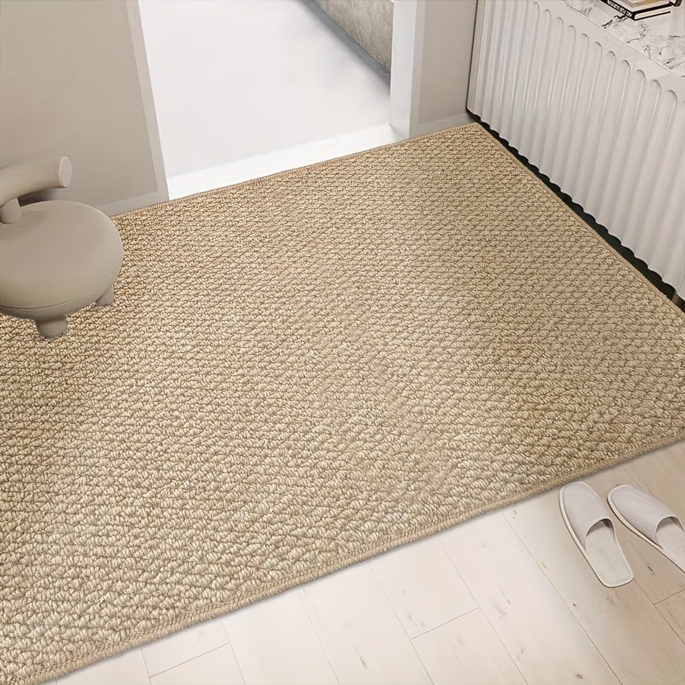 Welcome Indoor Front Door Mat with Absorbent Textured Loop Pile and Non-Slip Base Custom - Image 7