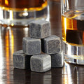 Whiskey Cubes Ice and Soapstone Stones Rocks Set of 9 with Reusable Natural Chilling - Image 1