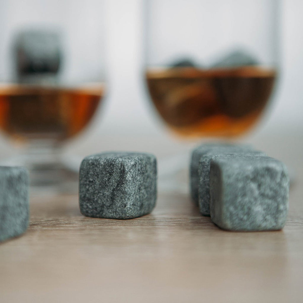 Whiskey Cubes Ice and Soapstone Stones Rocks Set of 9 with Reusable Natural Chilling - Image 3