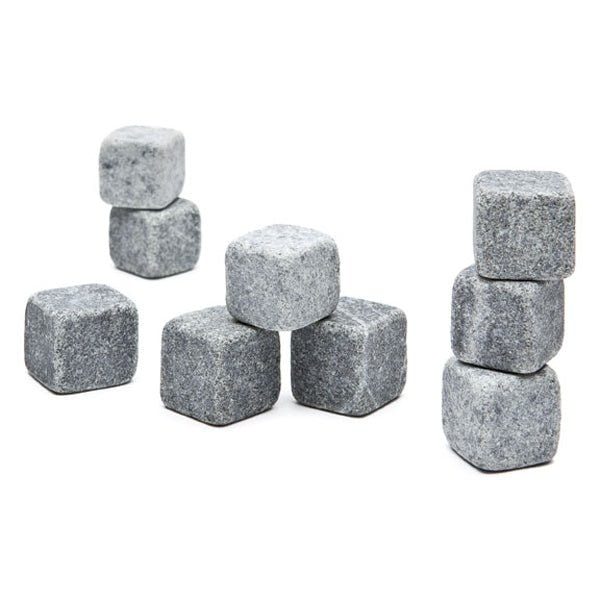 Whiskey Cubes Ice and Soapstone Stones Rocks Set of 9 with Reusable Natural Chilling - Image 4