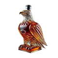 Whiskey Decanter Collectible Eagle Glass Bald Shaped Stopper Bottle - Image 1