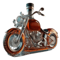 Whiskey Decanter Motorcycle Glass Shaped Novelty Gift V-twin Bottle - Image 1