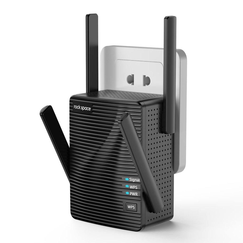 WIFI Extender Wireless Internet Range with Dual Band Booster and Four Adjustable Antennas - Image 1