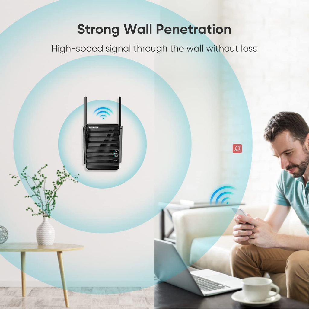 WIFI Extender Wireless Internet Range with Dual Band Booster and Four Adjustable Antennas - Image 11