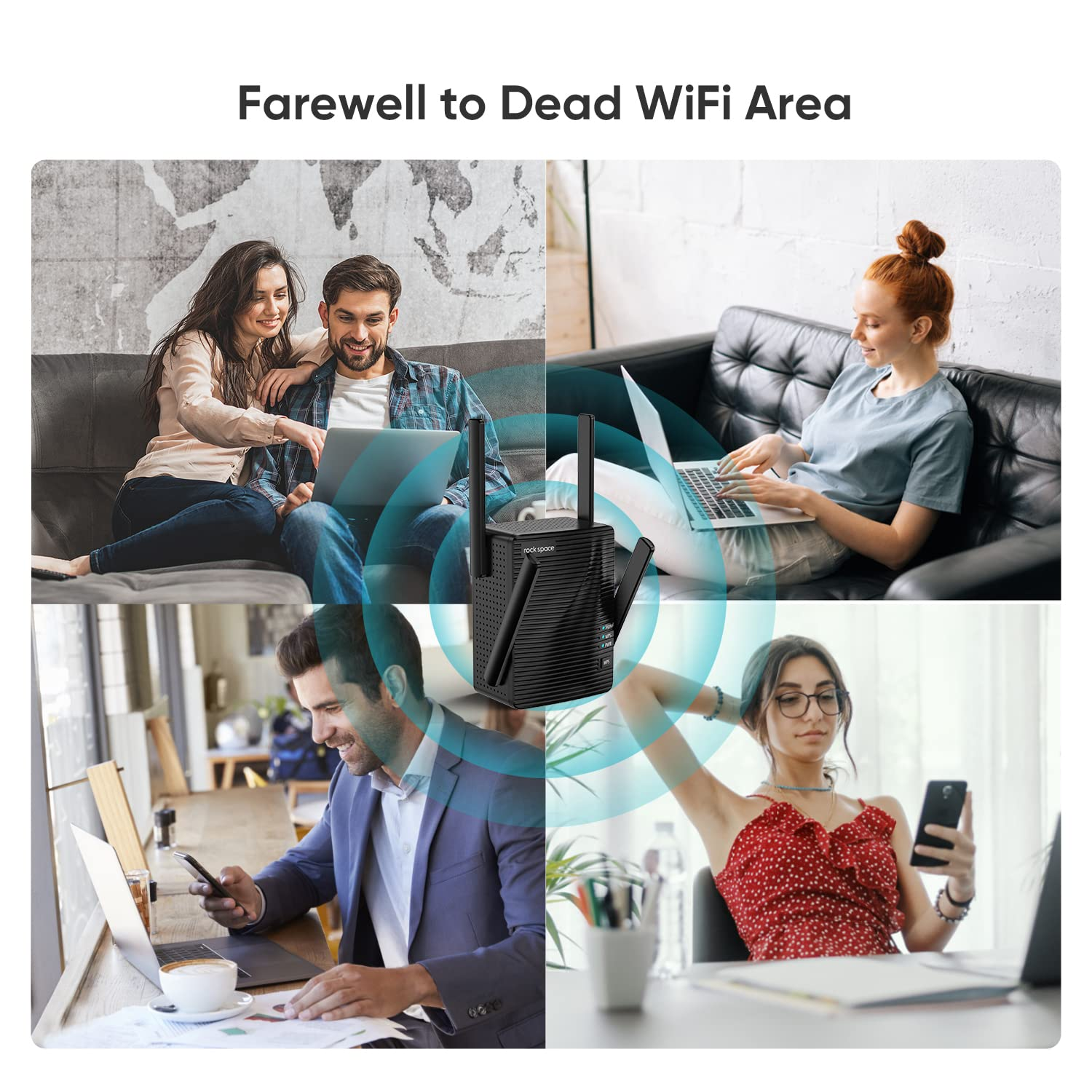 WIFI Extender Wireless Internet Range with Dual Band Booster and Four Adjustable Antennas - Image 15