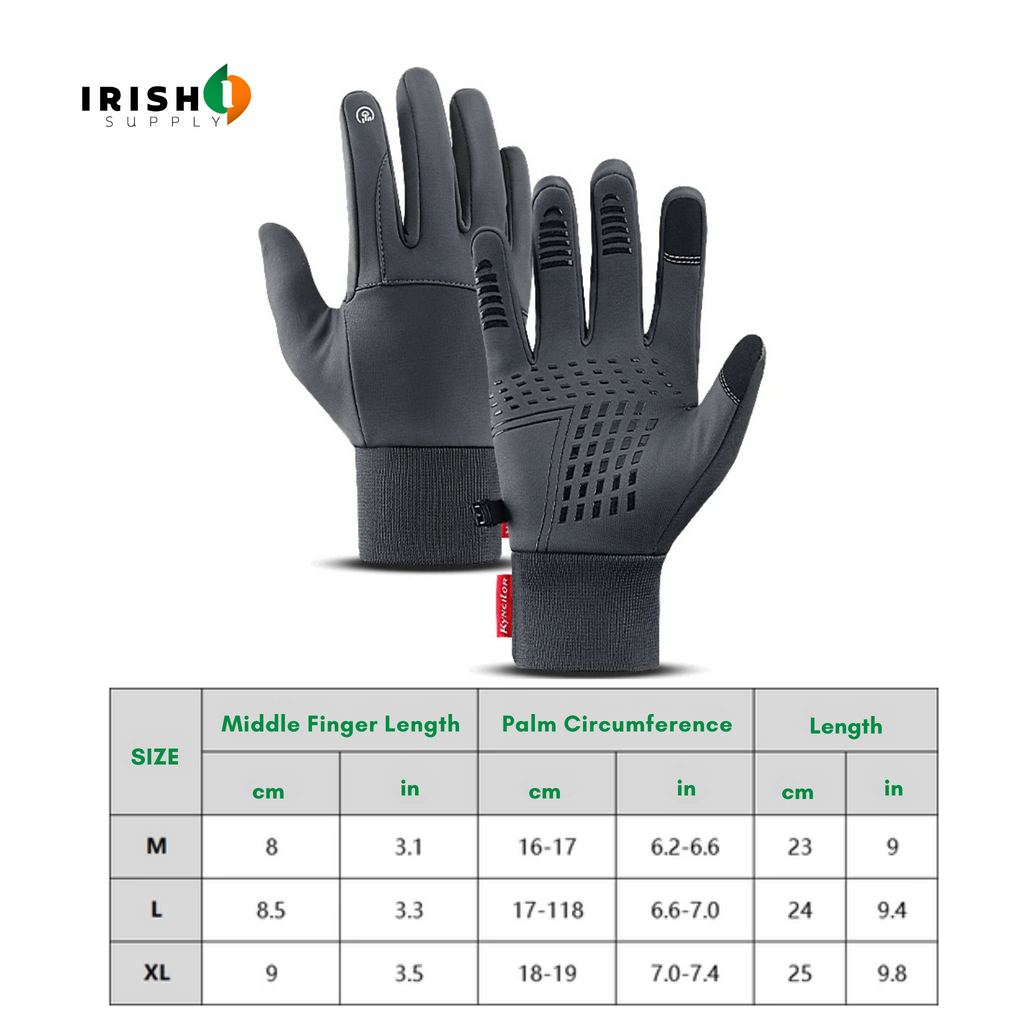 Winter Bike Riding Cycling Gloves with Waterproof Shell and Touchscreen Fingertips - Image 12