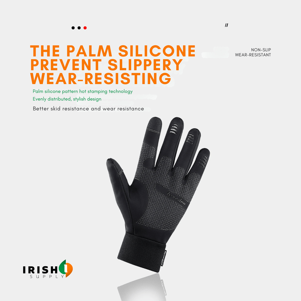 Winter Bike Riding Cycling Gloves with Waterproof Shell and Touchscreen Fingertips - Image 4