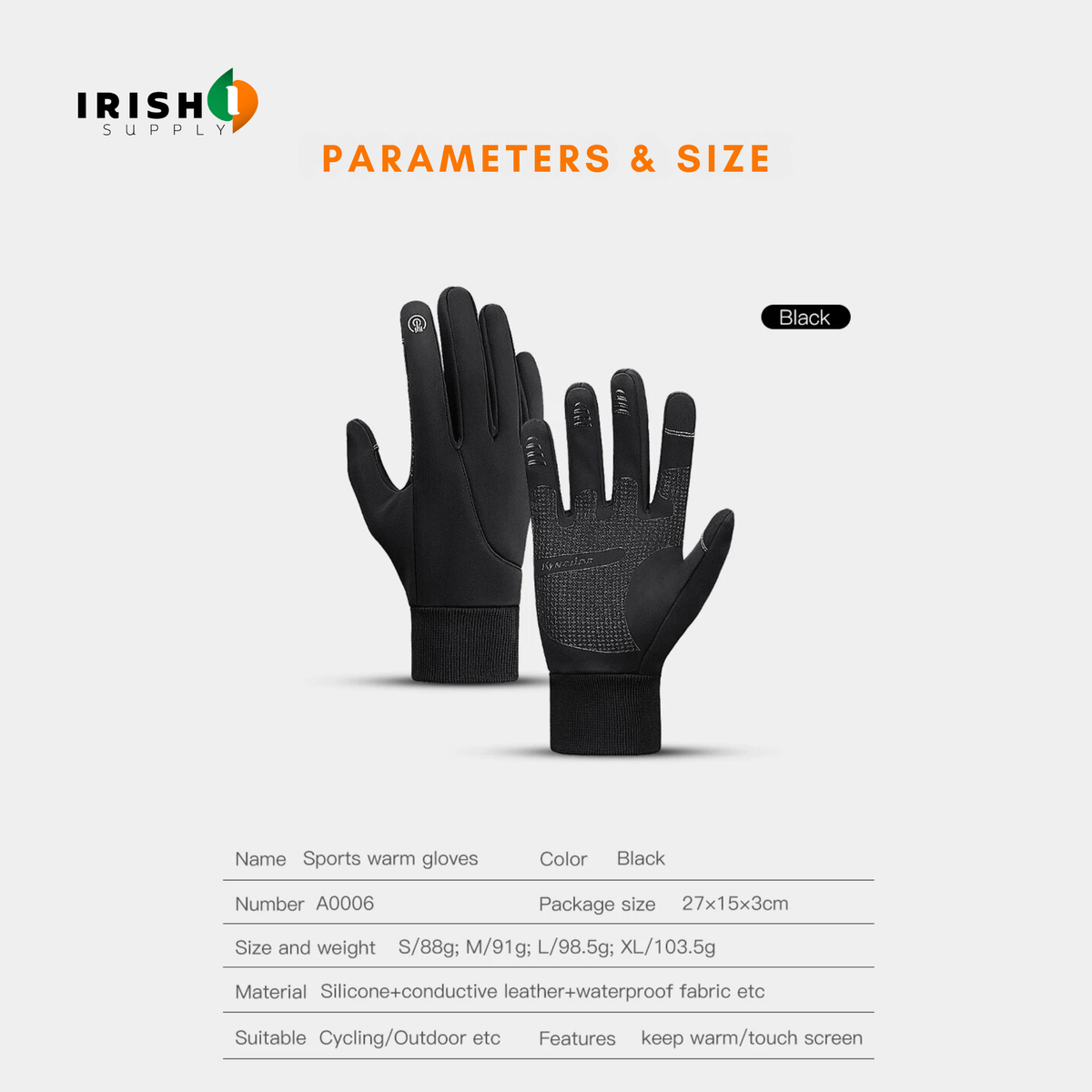 Winter Bike Riding Cycling Gloves with Waterproof Shell and Touchscreen Fingertips - Image 5