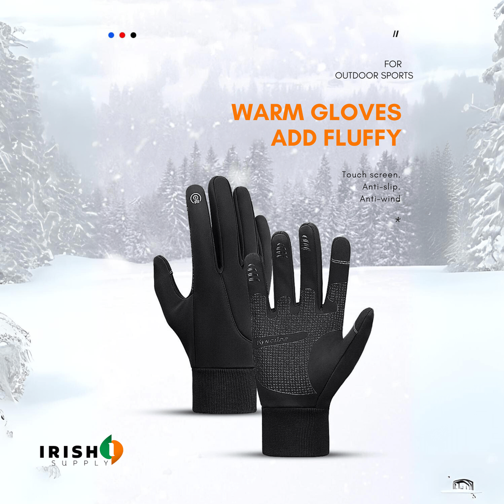 Winter Bike Riding Cycling Gloves with Waterproof Shell and Touchscreen Fingertips - Image 8