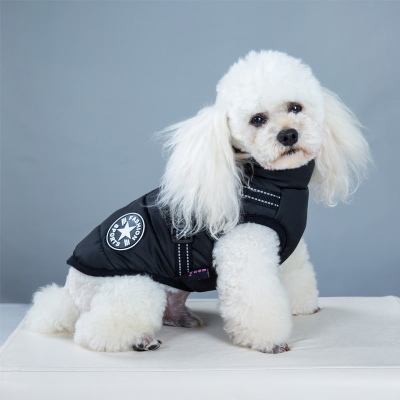 Winter Dog Coat with Harness and Jacket for Waterproof Padded Fleece Vest - Image 3