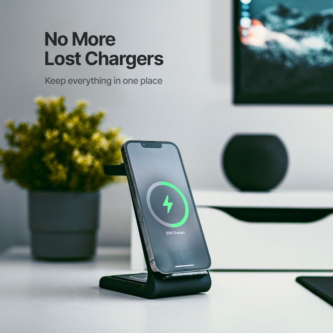 Wireless Charging Station for Multiple Devices with Fast 15w Power and Compact Design - Image 3