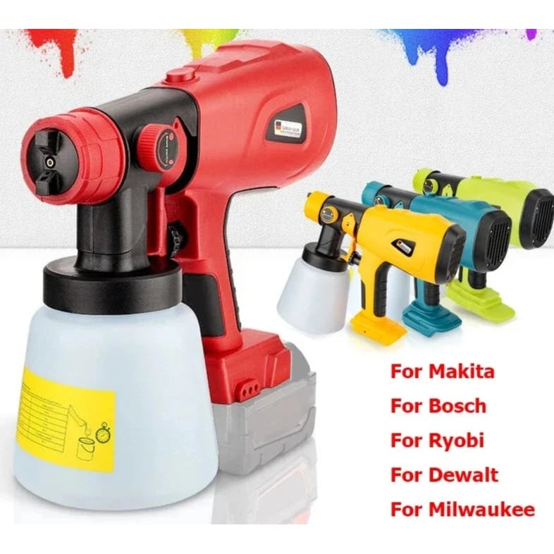 Wireless Cordless Electric Paint Sprayer Handheld Portable Adjustable Nozzle - Image 1