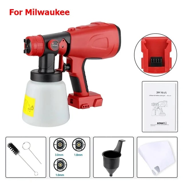 Wireless Cordless Electric Paint Sprayer Handheld Portable Adjustable Nozzle - Image 10
