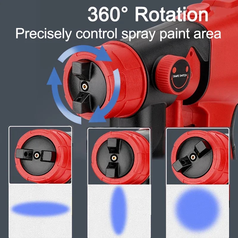 Wireless Cordless Electric Paint Sprayer Handheld Portable Adjustable Nozzle - Image 2