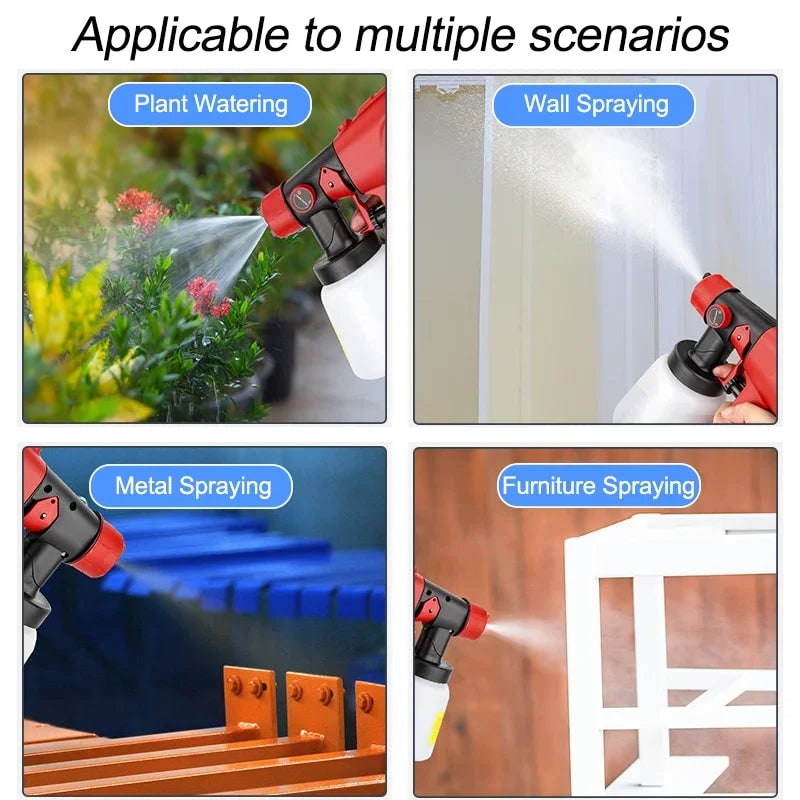 Wireless Cordless Electric Paint Sprayer Handheld Portable Adjustable Nozzle - Image 6