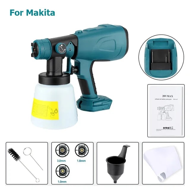 Wireless Cordless Electric Paint Sprayer Handheld Portable Adjustable Nozzle - Image 8