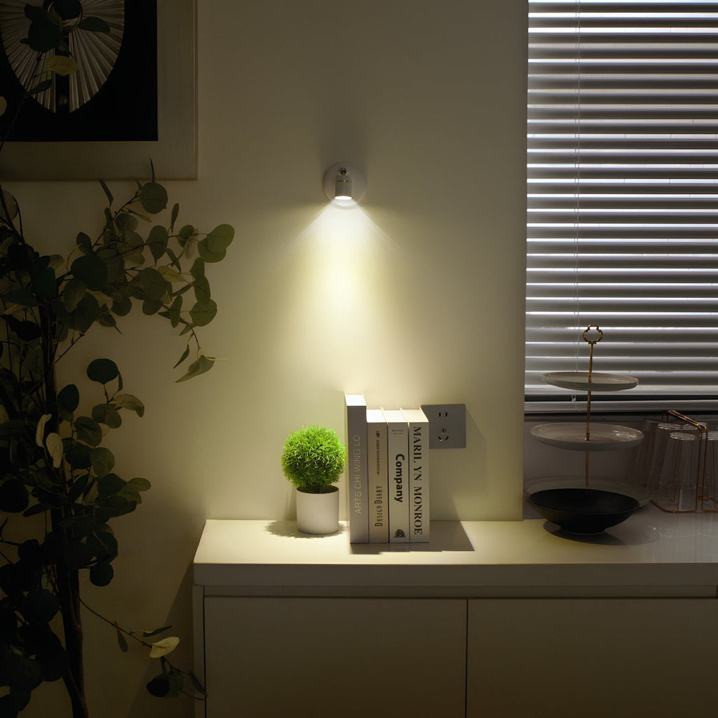 Wireless LED Spotlight Adjustable Portable Cordless Downlight Wall Ceiling Mount - Image 3