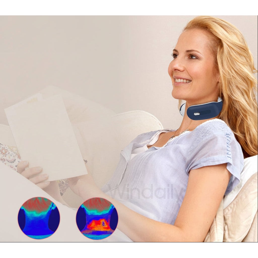 Wireless Neck Massager with Heat and Shoulder Trapezius Muscle Relief And Massage - Image 9