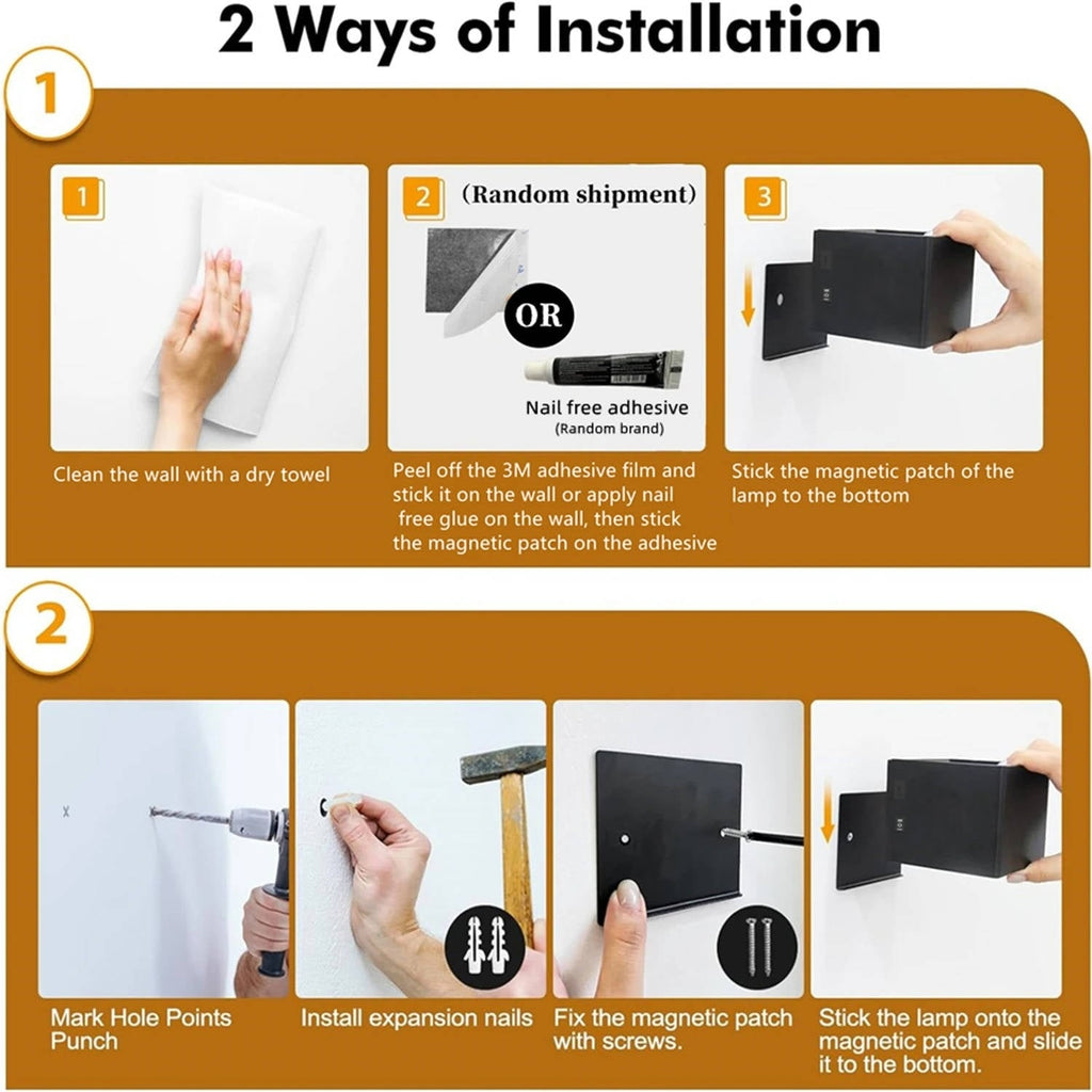 Wireless Wall Sconce Lamp with Modern LED Lighting Motion Sensor and Rechargeable Battery - Image 4