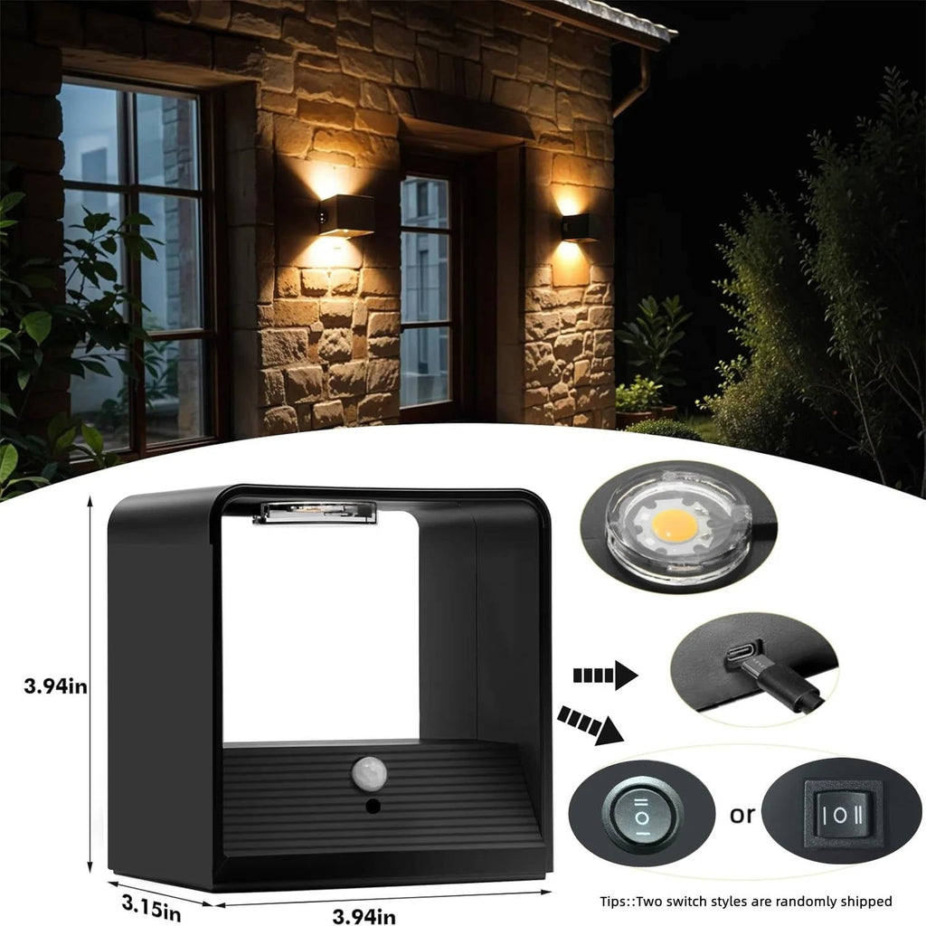Wireless Wall Sconce Lamp with Modern LED Lighting Motion Sensor and Rechargeable Battery - Image 6