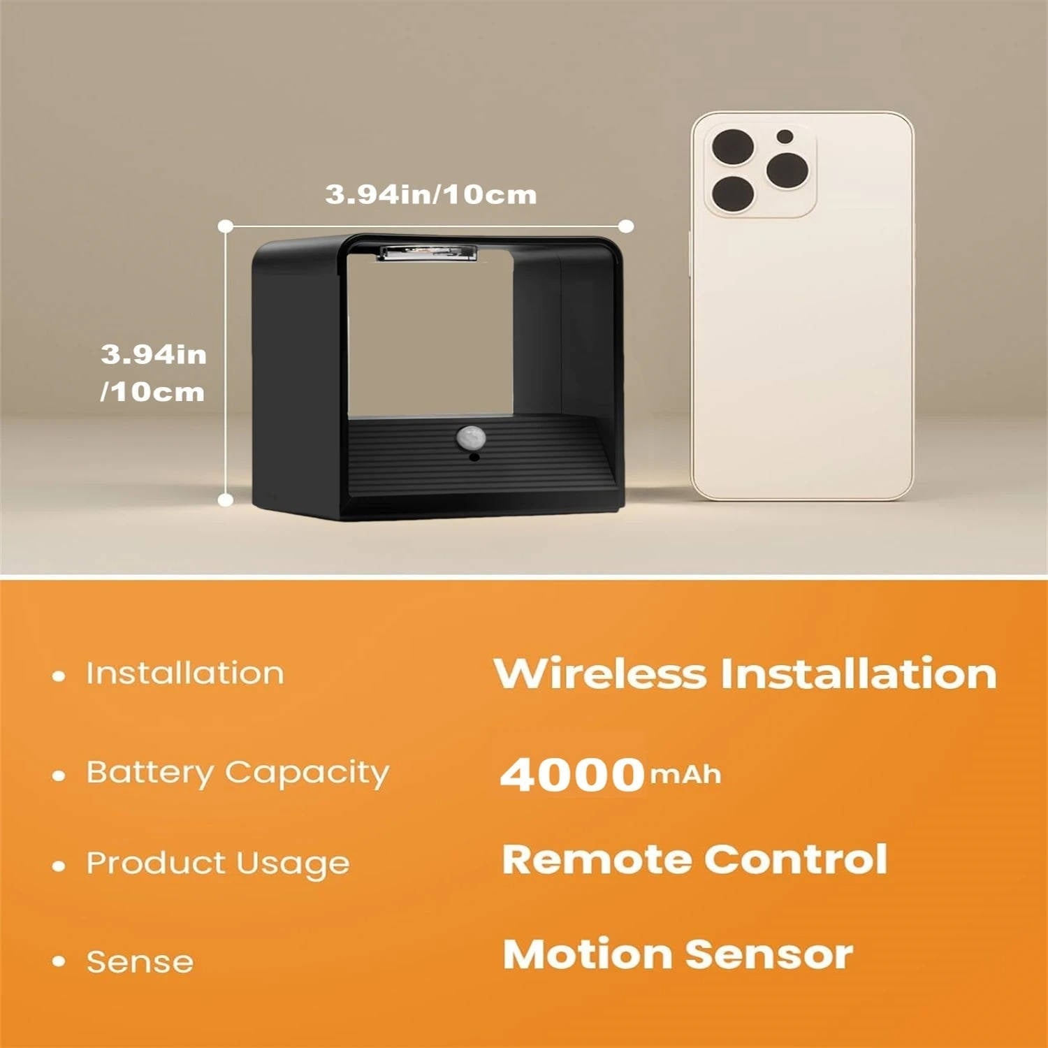 Wireless Wall Sconce Lamp with Modern LED Lighting Motion Sensor and Rechargeable Battery - Image 7