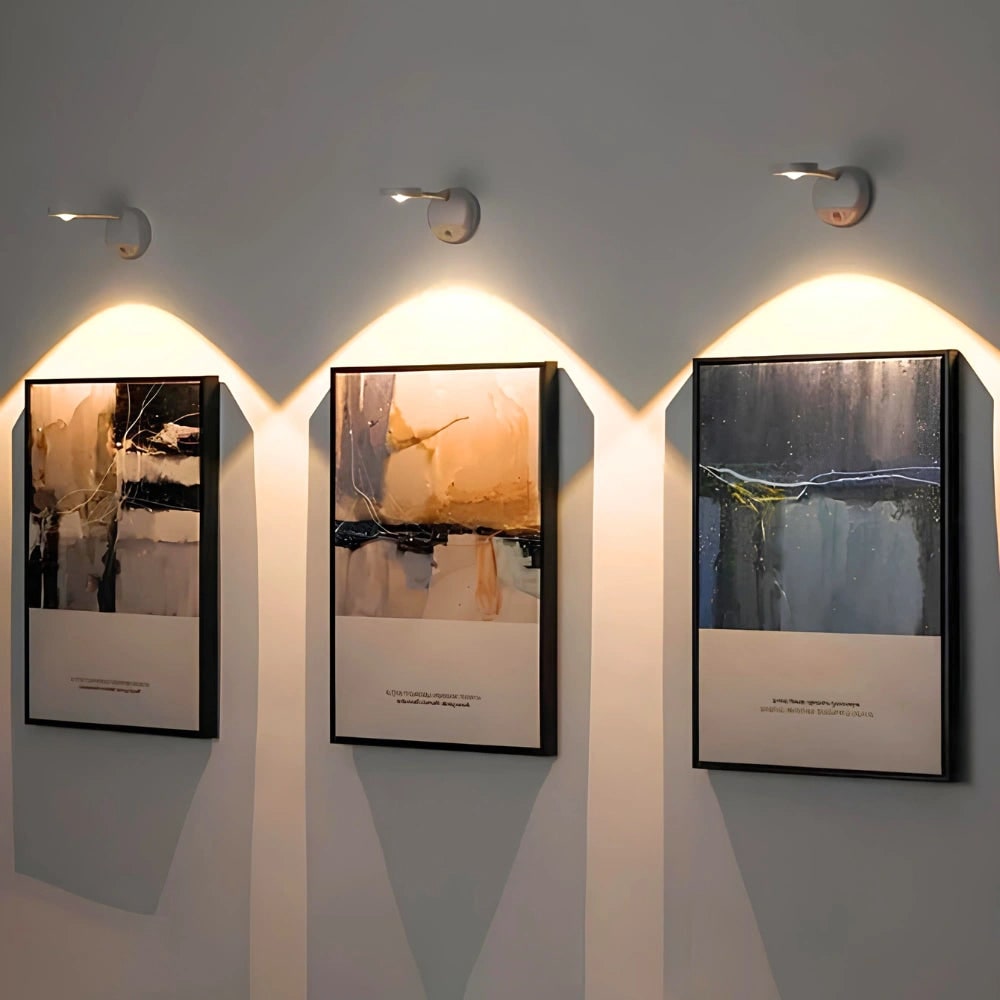 Wireless Wall Sconce Light LED Rotatable Cordless Picture Motion Sensor - Image 3