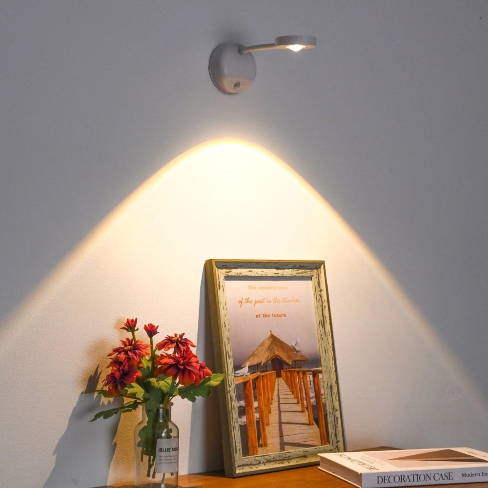 Wireless Wall Sconce Light LED Rotatable Cordless Picture Motion Sensor - Image 8