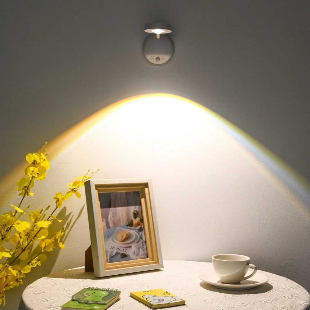 Wireless Wall Sconce Light LED Rotatable Cordless Picture Motion Sensor - Image 9
