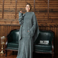 Women's Blanket with Sleeves Plush Fleece Wearable with Kangaroo Pocket and Floor-Length Drape - Image 3