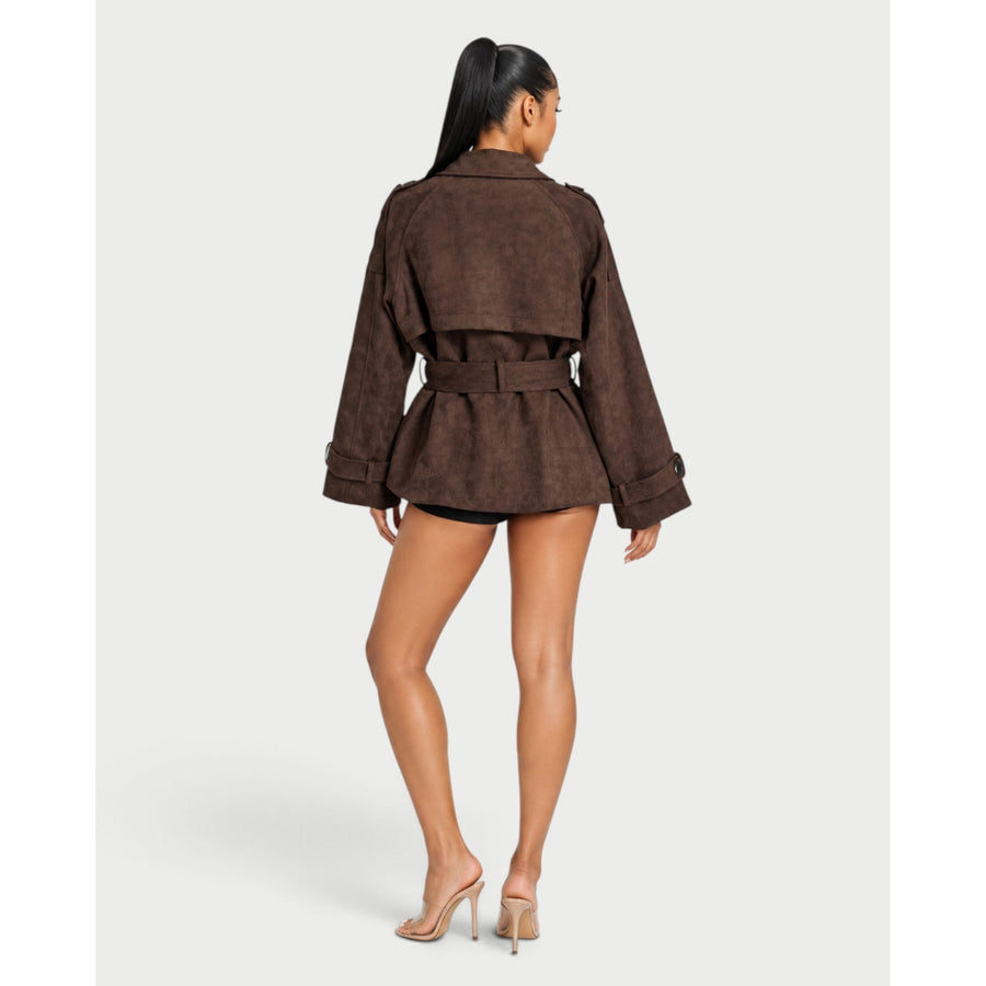 The Belted Textured Trench