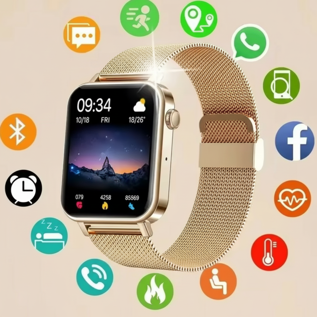 Women's GPS Smartwatch with Fitness Tracking Health Monitoring and Slim Elegant Design - Image 9