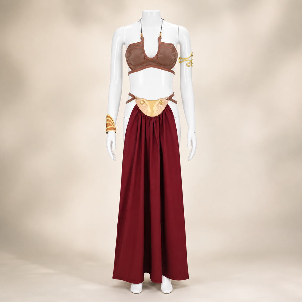 Women's Halloween Costumes Princess Dress with Cape and Cosplay Set for Party - Image 5