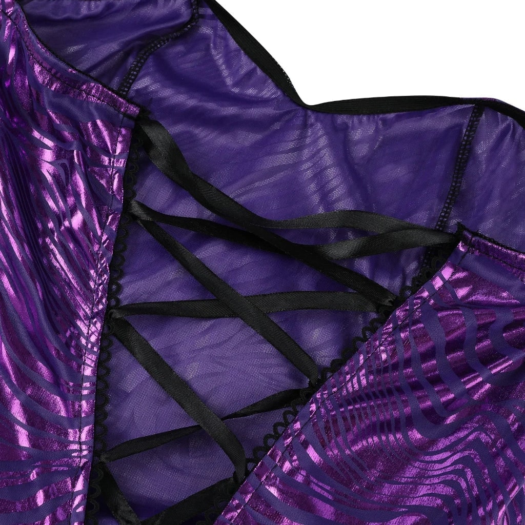 Women's Halloween Mermaid Costume Dress with Sequins and Strapless Sweetheart Neckline - Image 5